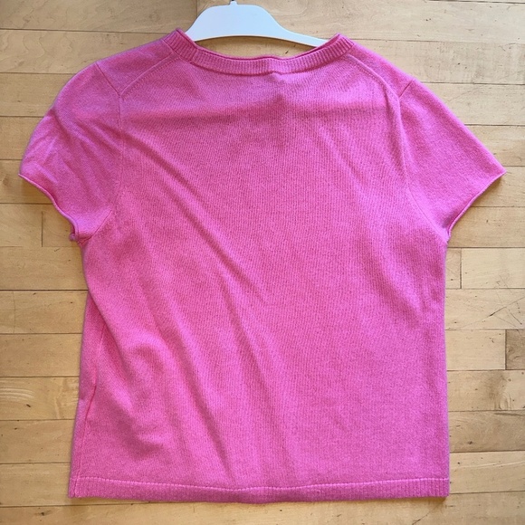 Like New J. Crew relaxed cashmere t-shirt, XL.  PG1190 - Picture 4 of 8